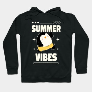 Summer Vibes Cute Penguin Hoodie